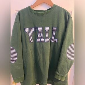 MarleyLilly Embroidered Y’all Sweatshirt